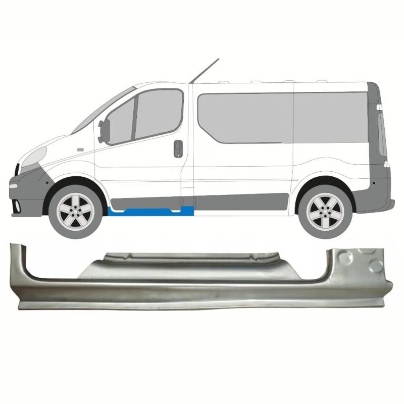 Für Renault Trafic Opel Vivaro 2001-2014 Schweller Reparaturblech / Links von Generic