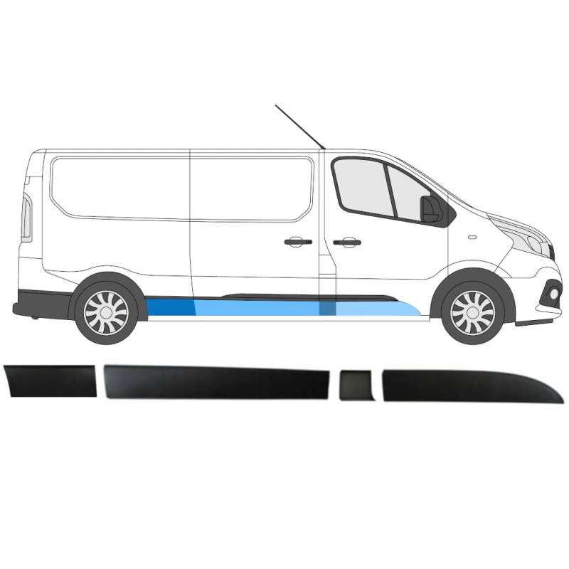 Für Renault Trafic Opel Vivaro Talento 2014- Seitenleisten Satz/Rechts von Generic