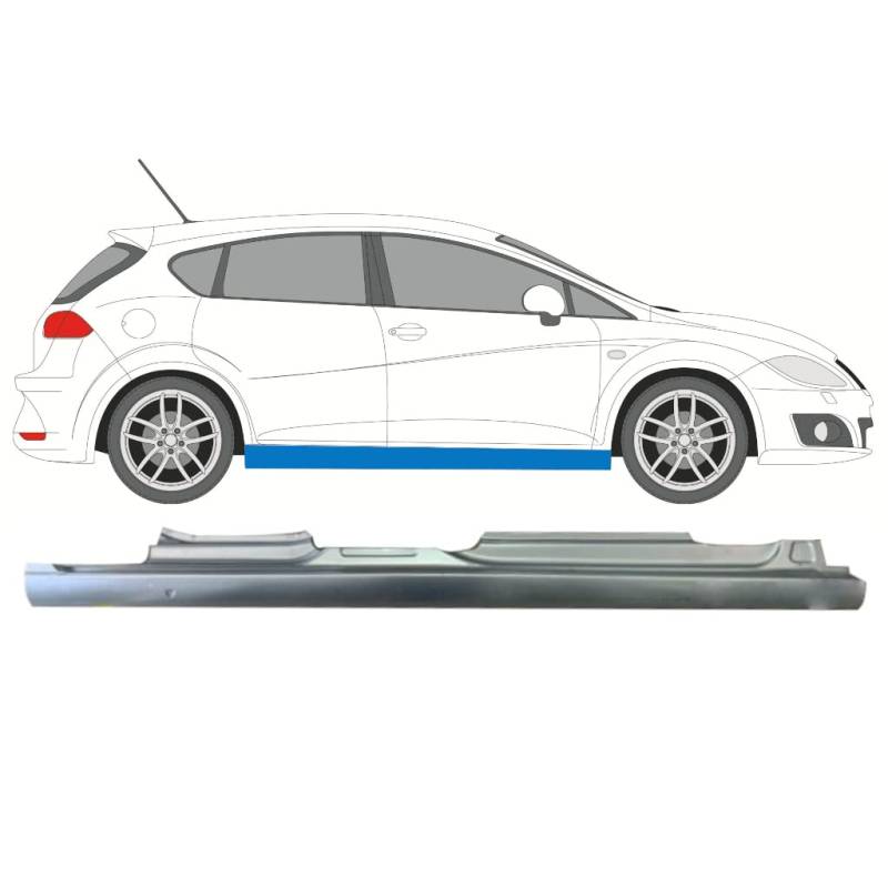 Für Seat Leon 2005-2012 Voll Schweller Reparaturblech/Rechts von Generic