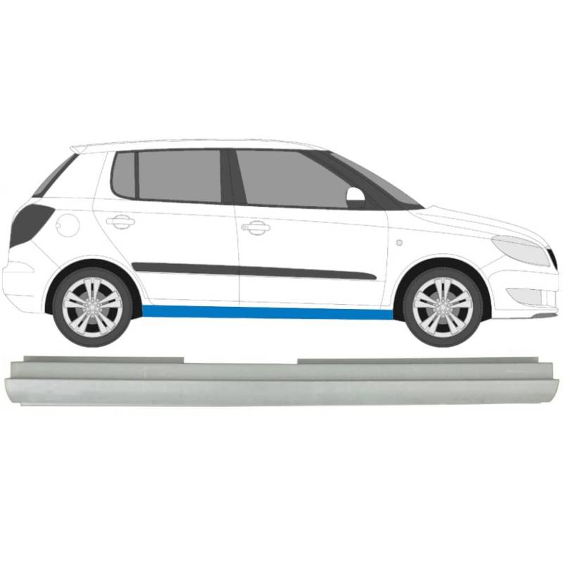 Für Skoda Fabia 2007-2015 Schweller Reparaturblech / Rechts von Generic