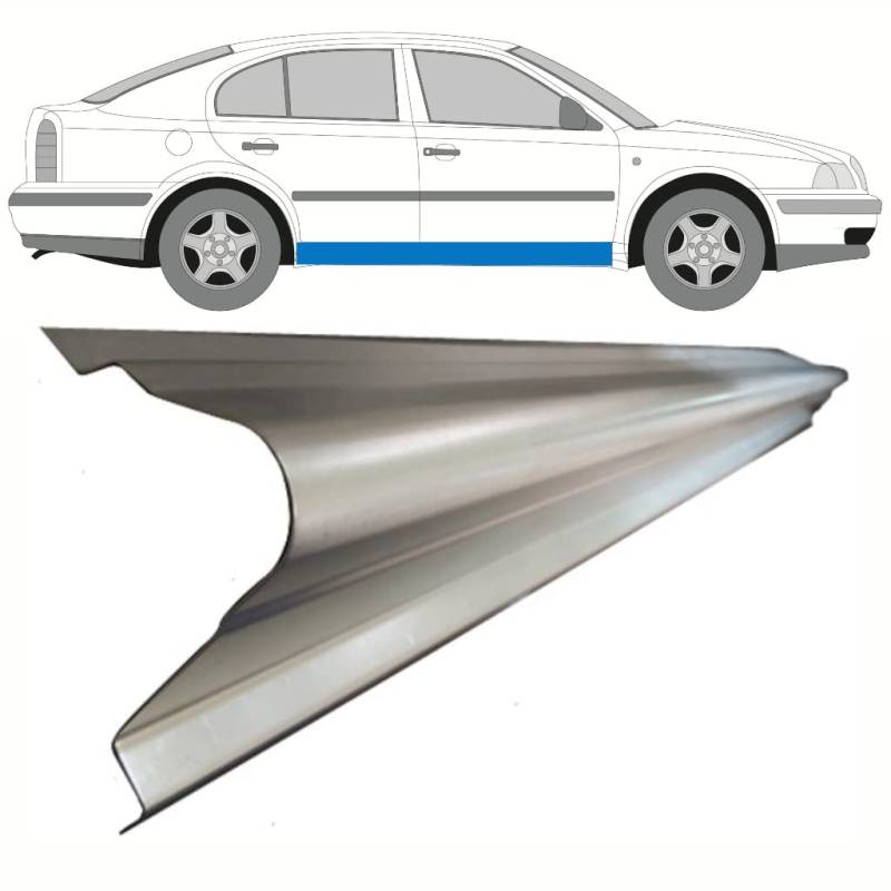 Für Skoda Octavia 1996-2010 Schweller Reparaturblech/Rechts = Links von Generic