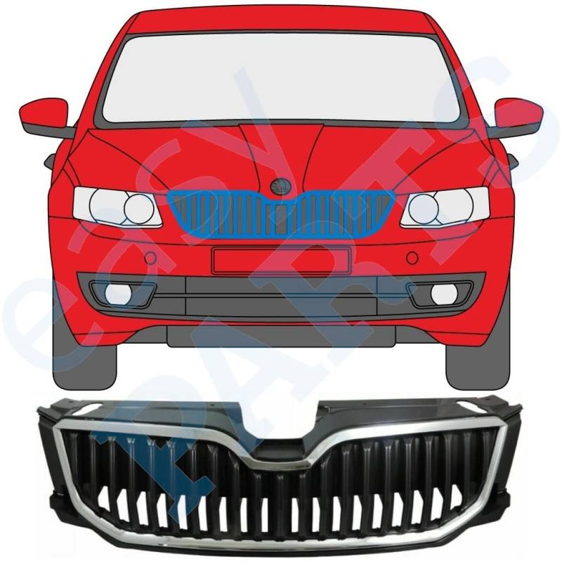 Für Skoda Octavia 2013-2017 KÜhlergrill von Generic