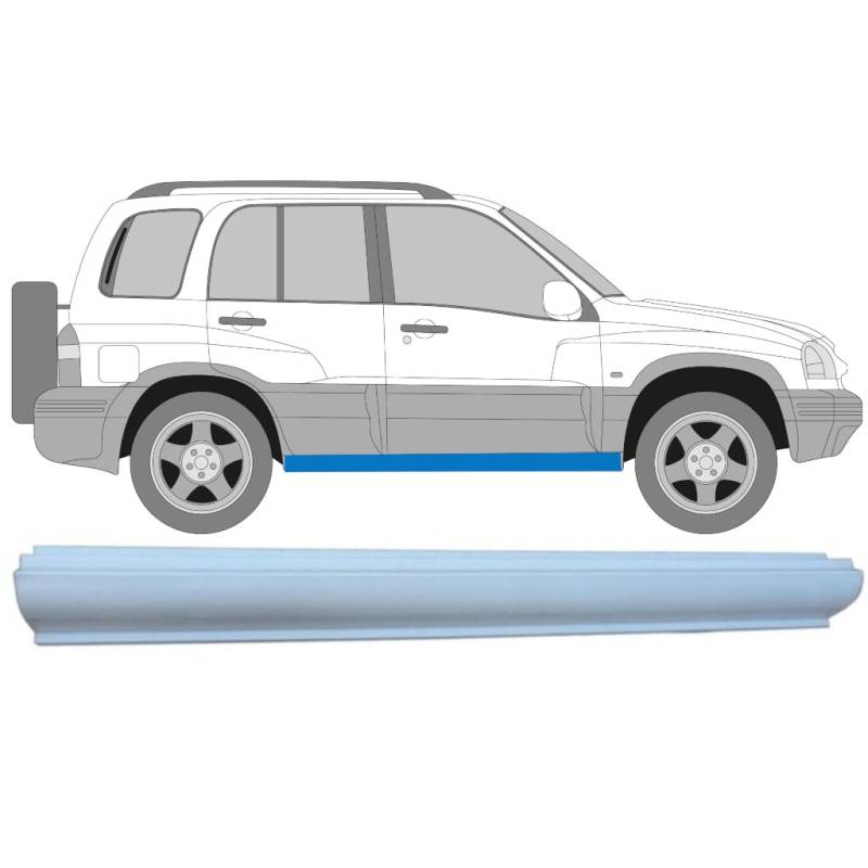 Für Suzuki Grand Vitara 1997-2005 Schweller Reparaturblech/Rechts = Links von Generic