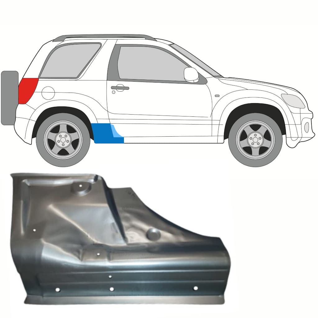 Für Suzuki Grand Vitara 2005-2012 3 Tür Schweller Reparaturblech/Rechts von Generic