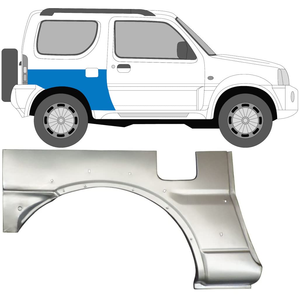 Für Suzuki Jimny 1998-2018 Hinten KotflÜgel Reparaturblech/Rechts von Generic