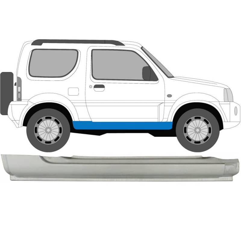 Für Suzuki Jimny 1998-2018 Voll Schweller Reparaturblech/Rechts von Generic