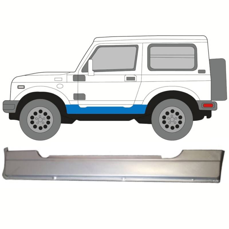 Für Suzuki Samurai 1981-1998 Voll Schweller Reparaturblech/Links von Generic