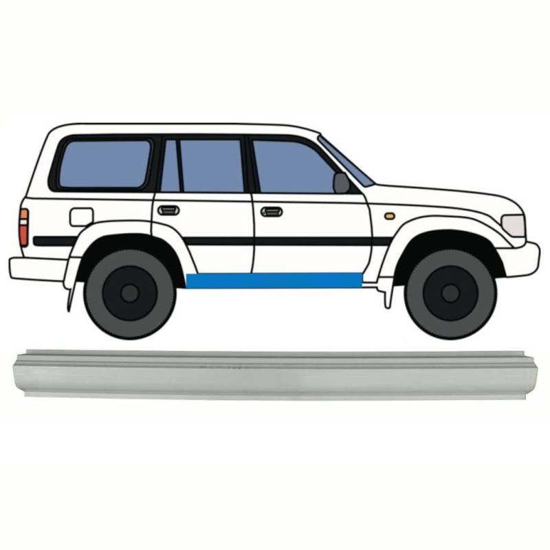 Für Toyota Land Cruiser 1990-1996 Schweller Reparaturblech/Rechts = Links von Generic