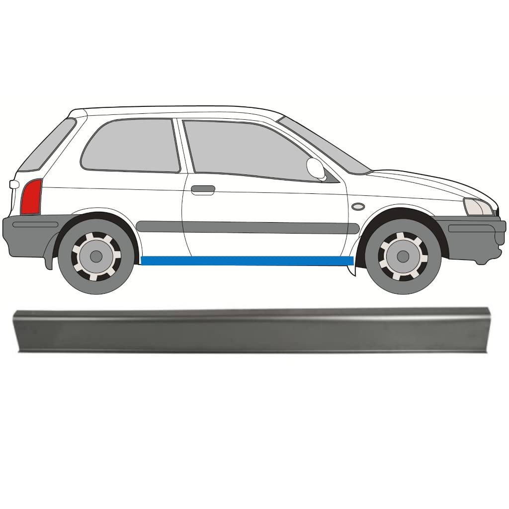 Für Toyota Starlet 1996-1999 Schweller Reparaturblech / Rechts = Links von Generic