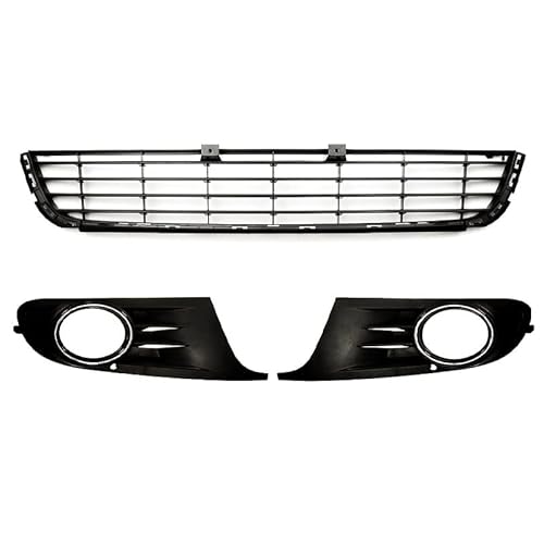 Für VW Für Golf Für Mk6 2009-2013 Auto Vorne Unten Mitte Stoßstange Kühlergrill Nebel Licht Kühlergrill von Generic