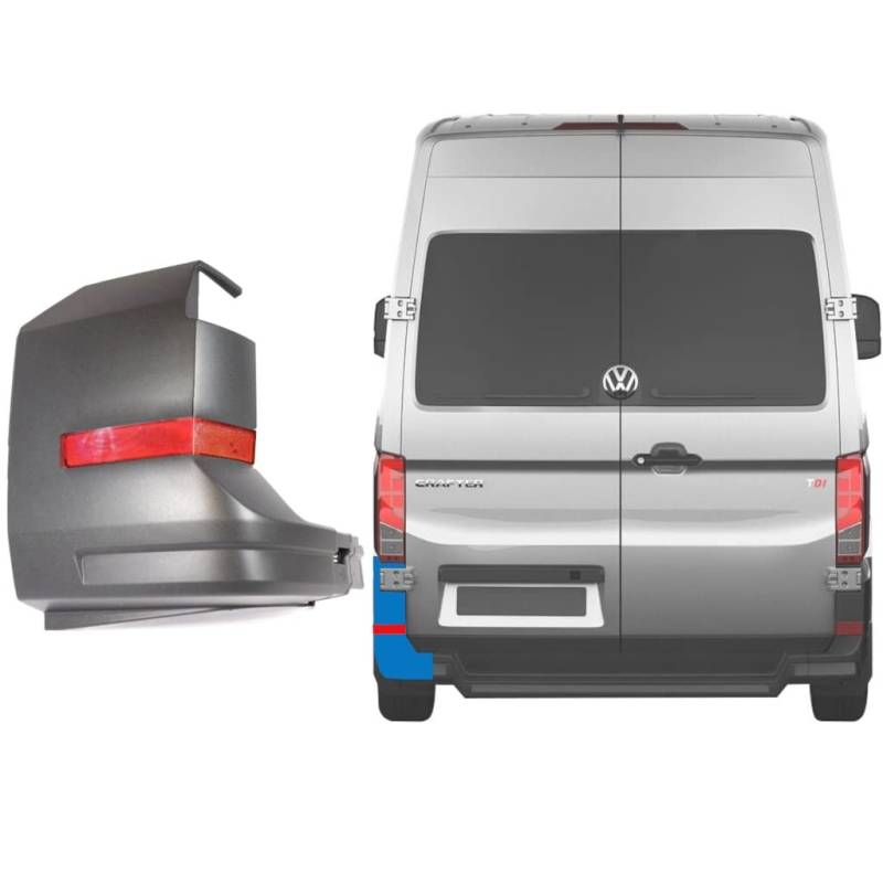 Für Volkswagen Crafter 2017- Hinten Stoßstange + Ruckstrahler Heckleuchte/Links von Generic