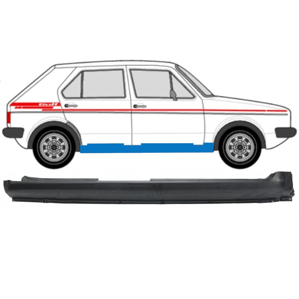 Für Vw Golf 1 1974- 5 Tür Schweller Reparaturblech / Rechts von Generic