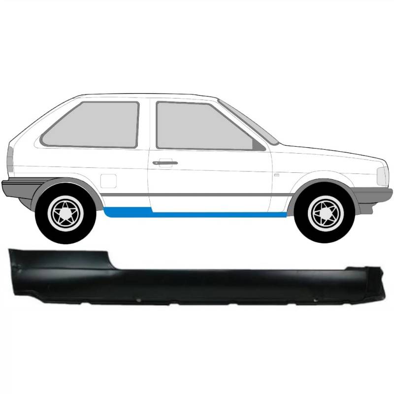 Für Vw Polo 1981-1994 Schweller Reparaturblech/Rechts von Generic