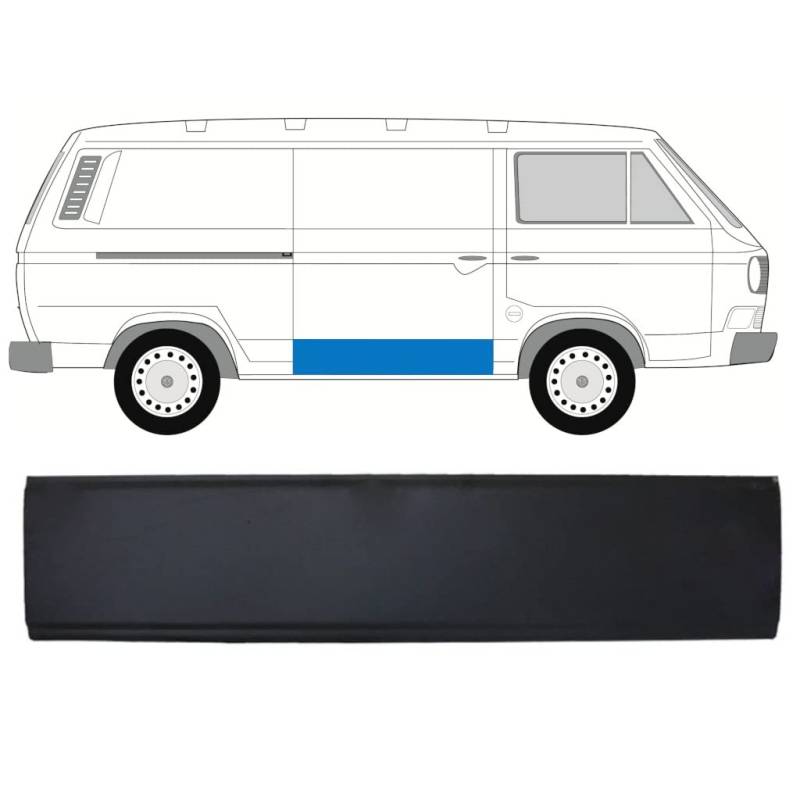 Für Vw T3 1979-1992 Schiebetür Reparaturblech / Rechts von Generic