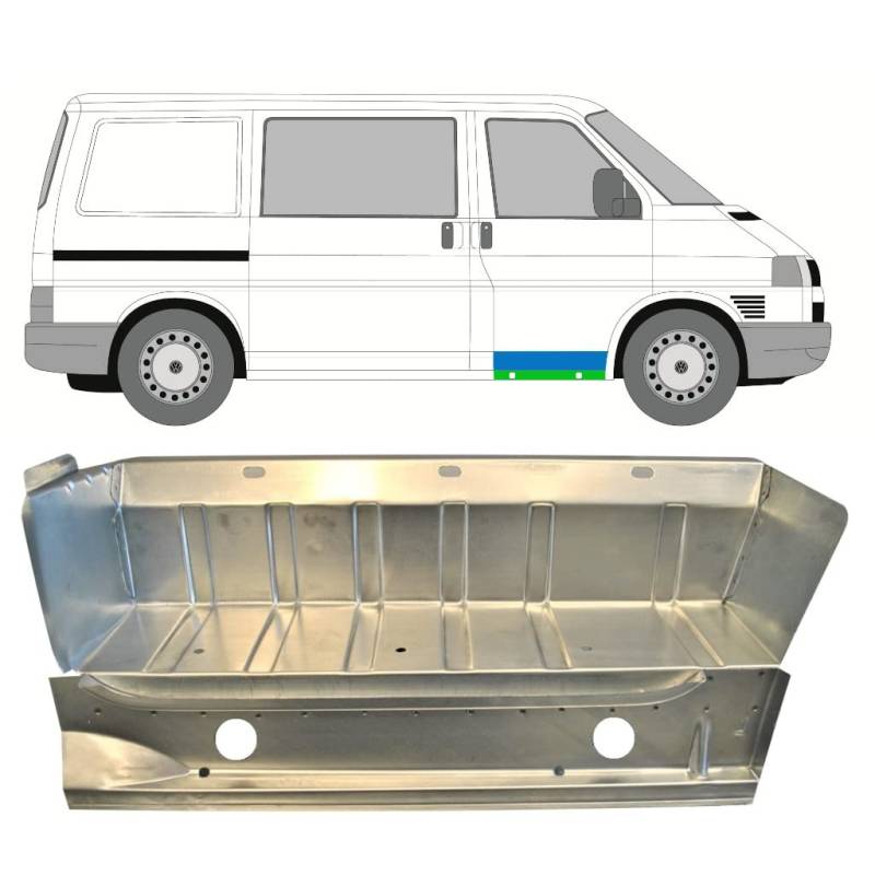 Für Vw T4 1990-2003 Einstiegsbleche Innen Schweller Reparaturblech/Rechts von Generic