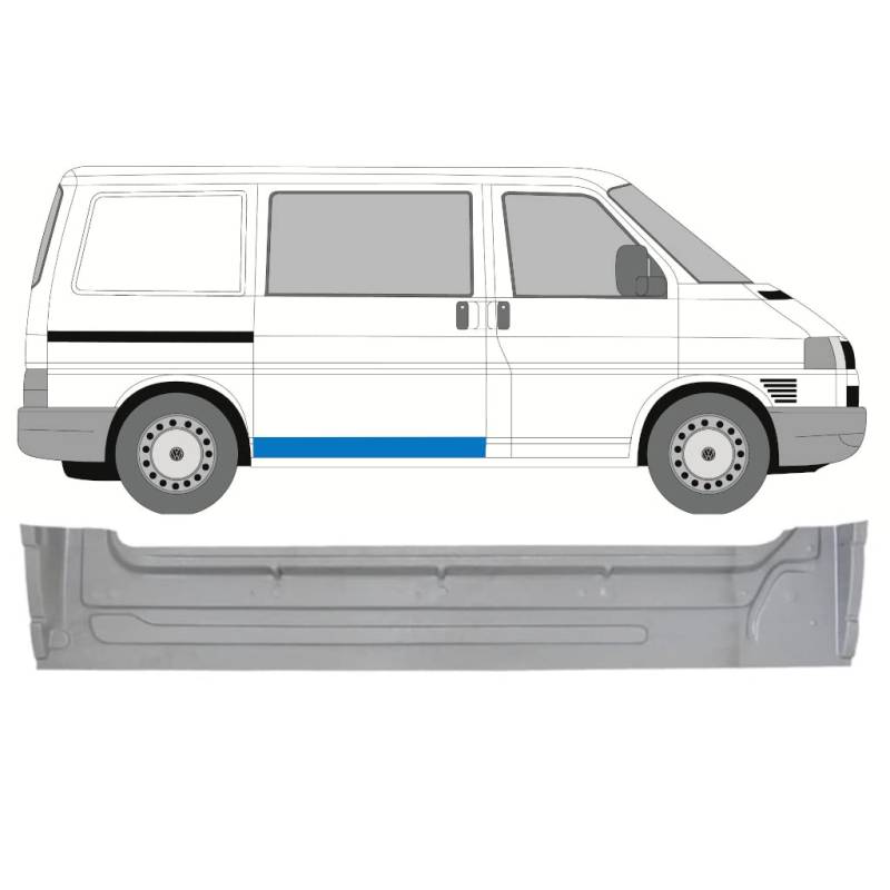 Für Vw T4 1990- SchiebetÜr Innen Reparaturblech von Generic