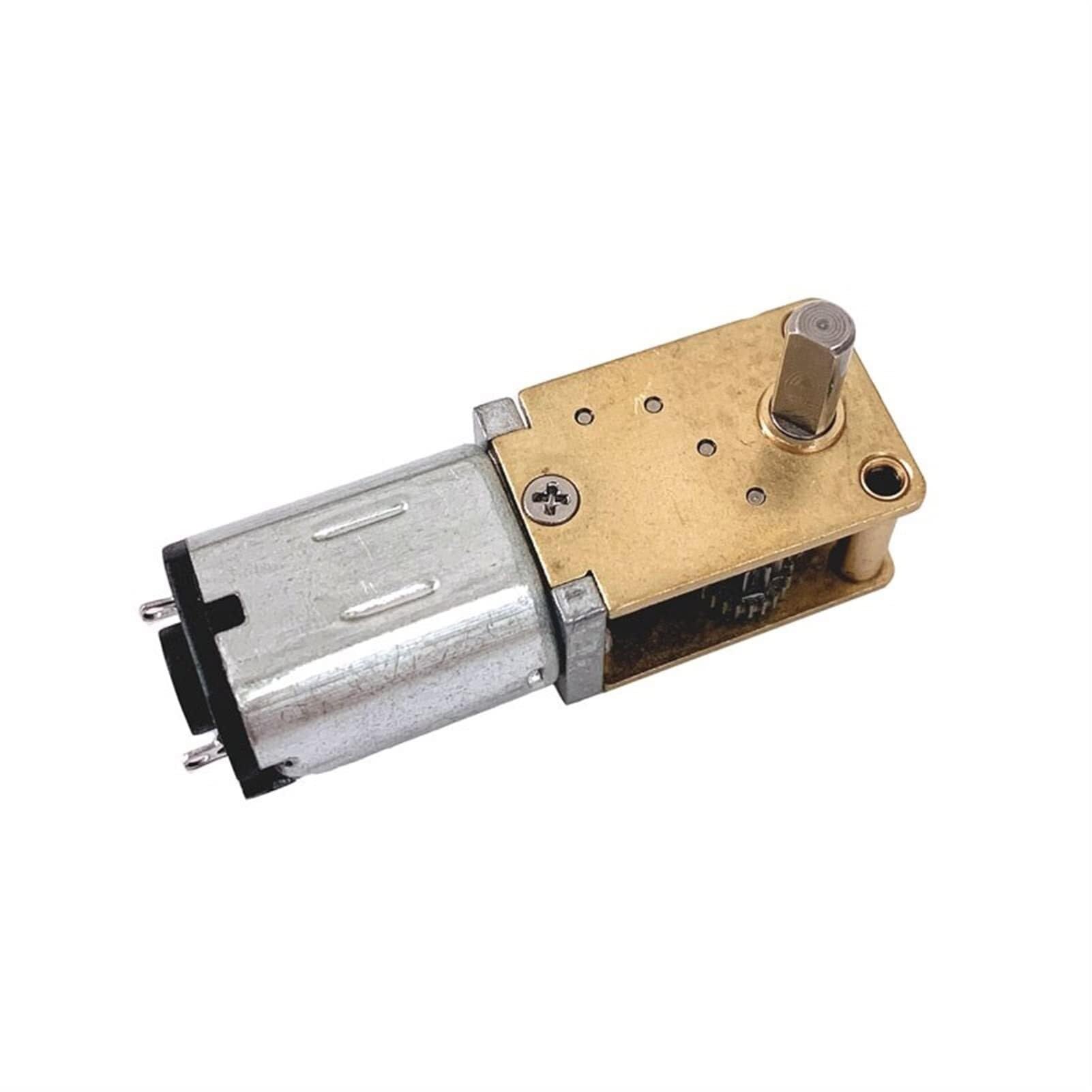 GA12-N20 Selbsthemmender Kleiner Motor, 12V 6V 3V N20 Getriebemotor, horizontale Turbinen-Schnecken Miniatur-Gleichstrommotor für Modellbau(136rpm) von Generic