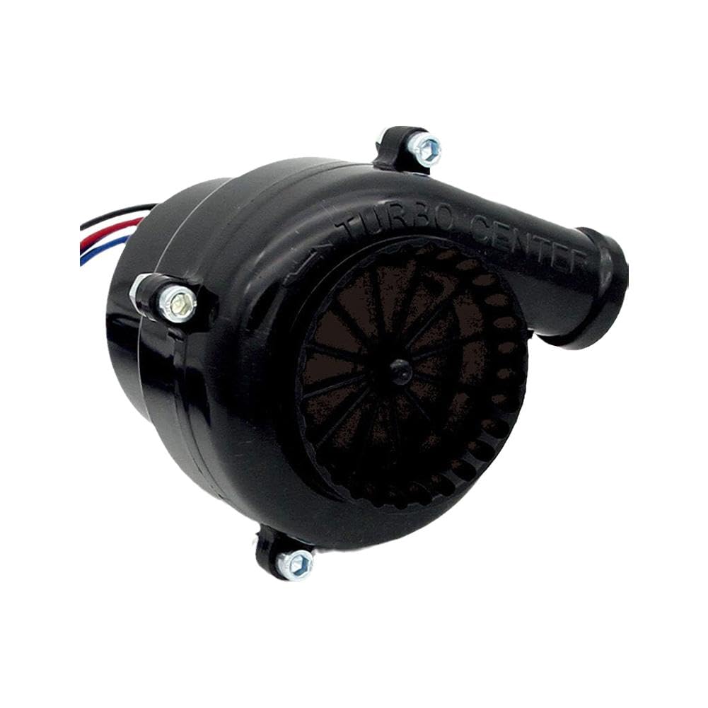 Generic Gefälschter Turbo, universelle elektronische Turbo-Pfeife, 12 V, elektronisches Turbo-Auto, falsches Absperrventil, Ton, elektrischer Turbo, analoger Klang, Einheitsgröße, Schwarz von Generic