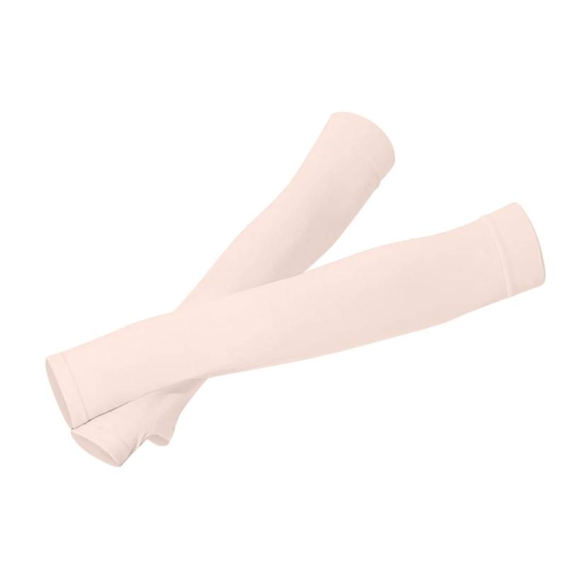 Handschuhe Damen Winter Warm Unisex-Ärmel aus Eisseide für Männer und Frauen, Sonnenschutzhüllen für den Außenbereich Handschuhe Fingerlos Damen 𝐂ashmere (Pink, One Size) von Generic