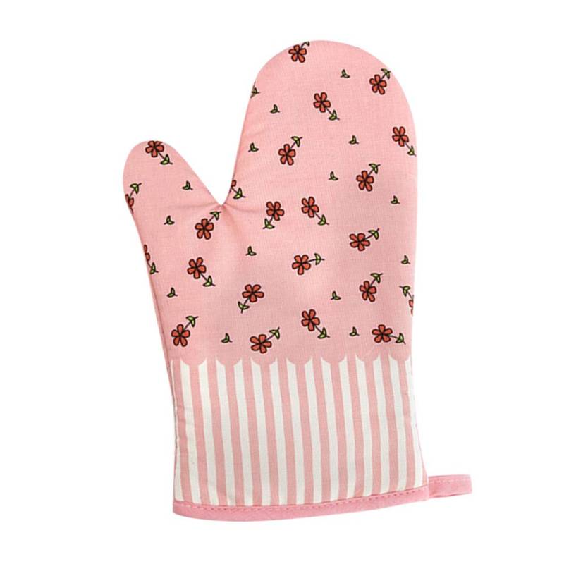 Handschuhe Durchsichtig Handschuhe Topfhitze Küche Ofenhandschuhe Baumwolle Mikrowellenpad Geschützt Kochen Sonstiges Handschuhe Netz Schwarz (Pink, One Size) von Generic