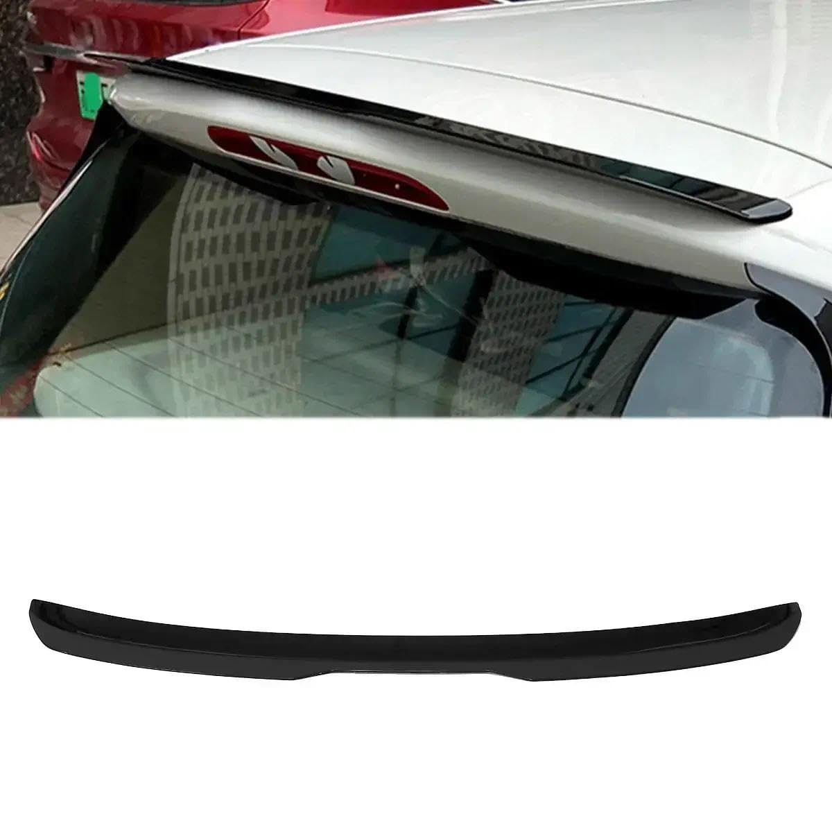 Heckscheibe Dachspoiler Auto Styling Sonne Regen Schatten Vent Visier Lippe Kompatibel mit VW Golf MK6 GTI R MAX 2008-2013 Body Kit Autozubehör (für MK6 GTI R) von Generic