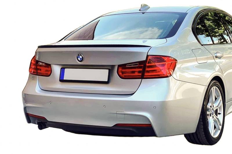 Heckspoiler Lippe Spoiler Spoilerlippe Schwarz Glanz Passend für F30 Saloon Sedan 2012-2019 und Doppelkleber von Generic