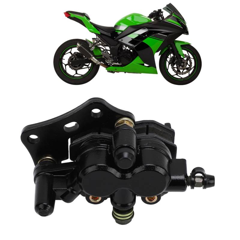 Hinterer Bremssattel für Kawasaki Ninja 300 EX300 2013–2017, Hinterer Bremssattel mit Belägen, 43080 0126 25S Bremssattel-Baugruppe, Präzisionsgefertigt von Generic