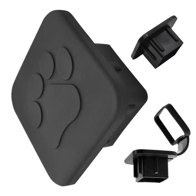 Hitch Receiver Cover | Hochwertige Schleppkupplungsabdeckung Für Auto | Schutzkappe Für Anhängerkupplung Staubfest Wetterfest | Schwarze Schutzverkleidung Für PKW LKW SUV Wohnwagen Transporter Outdoor von Generic