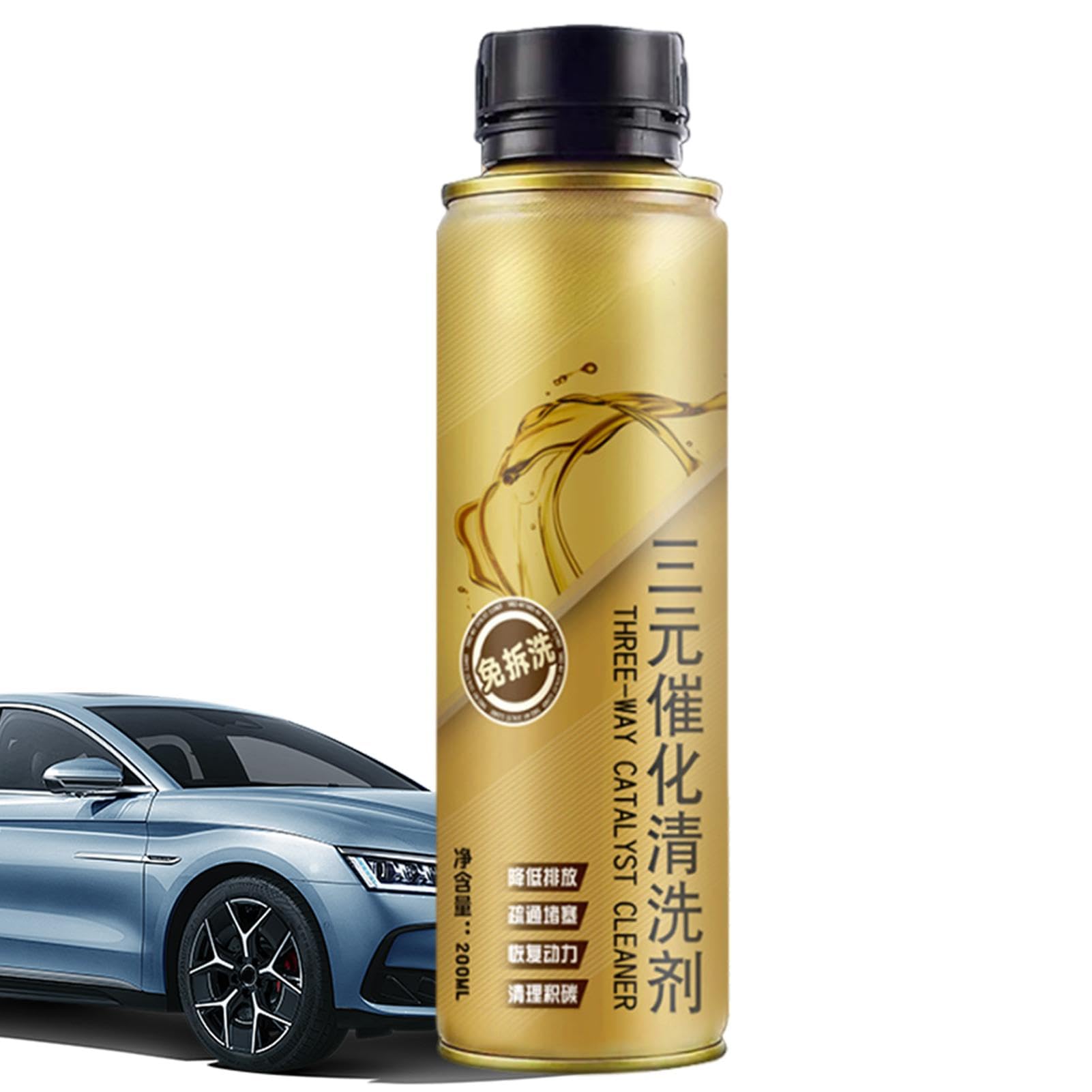 Katalysatorreiniger, Motorkohlenstoffreiniger | 200 ml Katalysator-Kohlenstoffentferner, professioneller Automotor-Booster, sofortiger Auto-Abgasreiniger von Generic