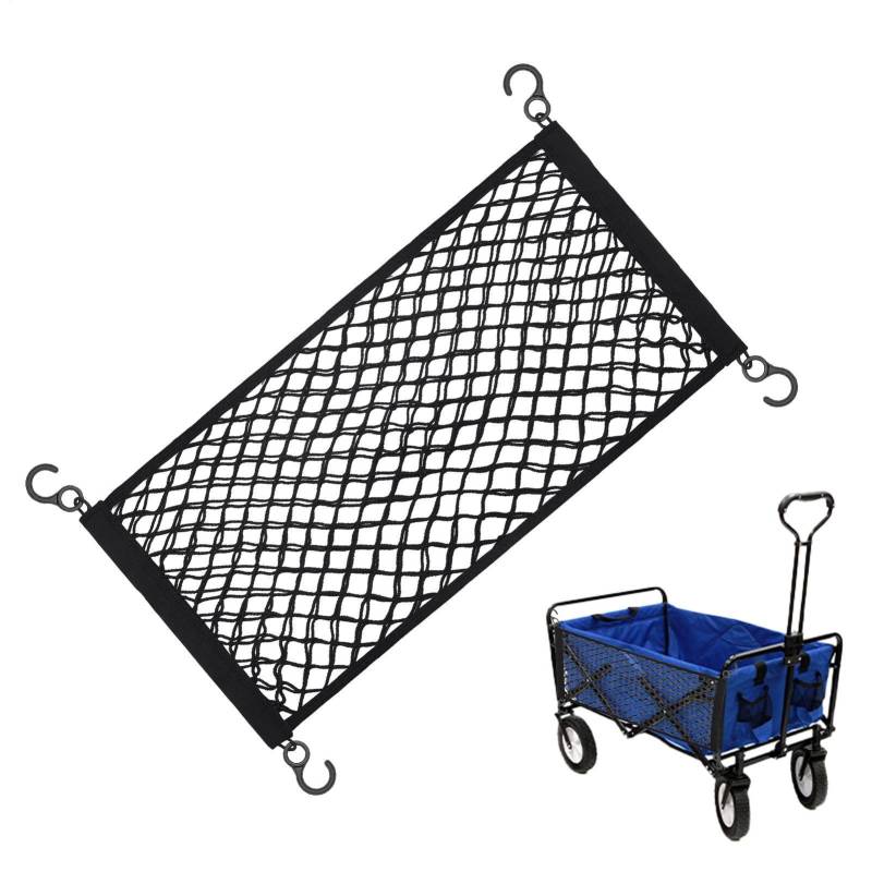 Kfz -Frachtnetz | Lage MESH NET NET ELASTIVE KAURDE KAURO NETS | Gute Zähigkeit 70x35 cm Dehnbarer LKW -Frachtnetz -Organisator für Wohnmobile, Auto, ATV, Motorrad von Generic