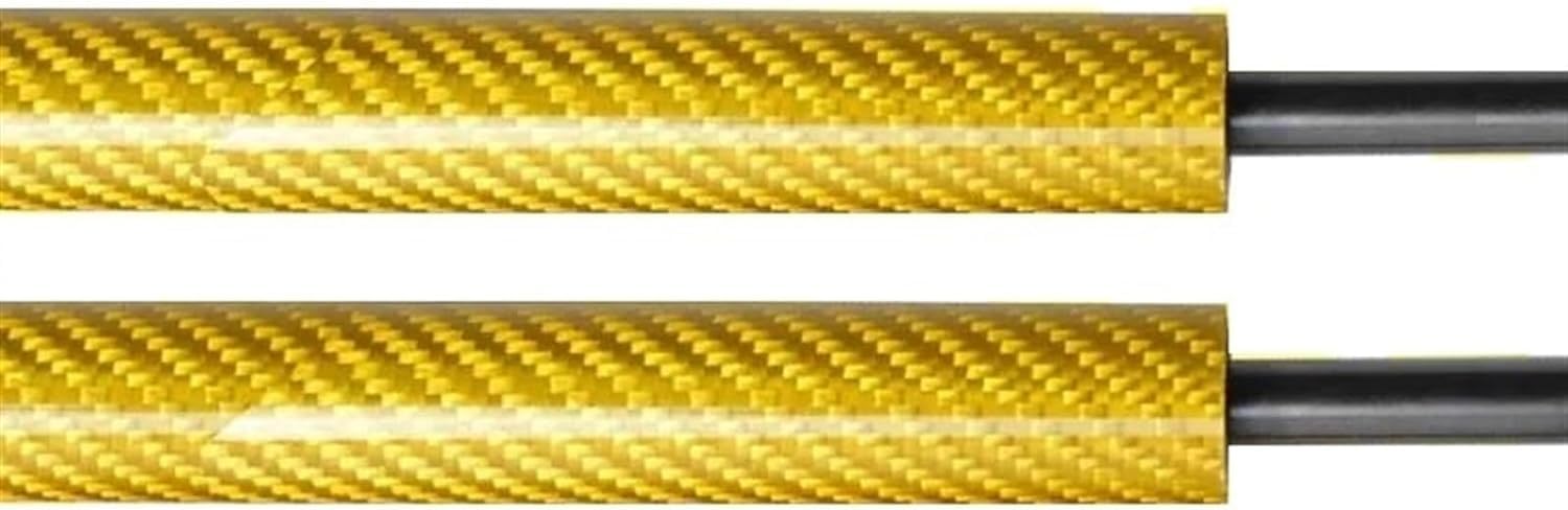 Kofferraumdämpfer Gasdruckfedern Lift Support Absorber Auto Front Motorhaube Haube Ändern Stoßdämpfer Für FIAT 500 2007 2008 2009-2024(Carbon Fiber Yellow) von Generic