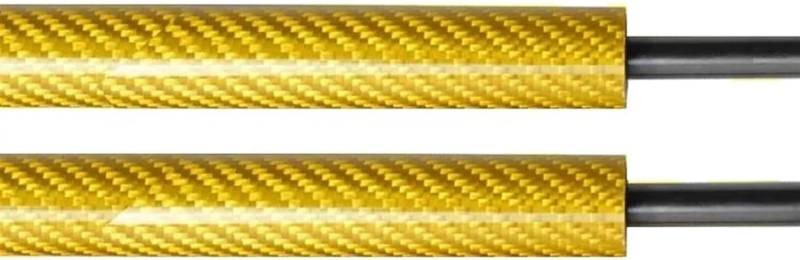 Kofferraumdämpfer Gasdruckfedern Lift Support Absorber Auto Front Motorhaube Haube Ändern Stoßdämpfer Für FIAT 500 2007 2008 2009-2024(Carbon Fiber Yellow) von Generic