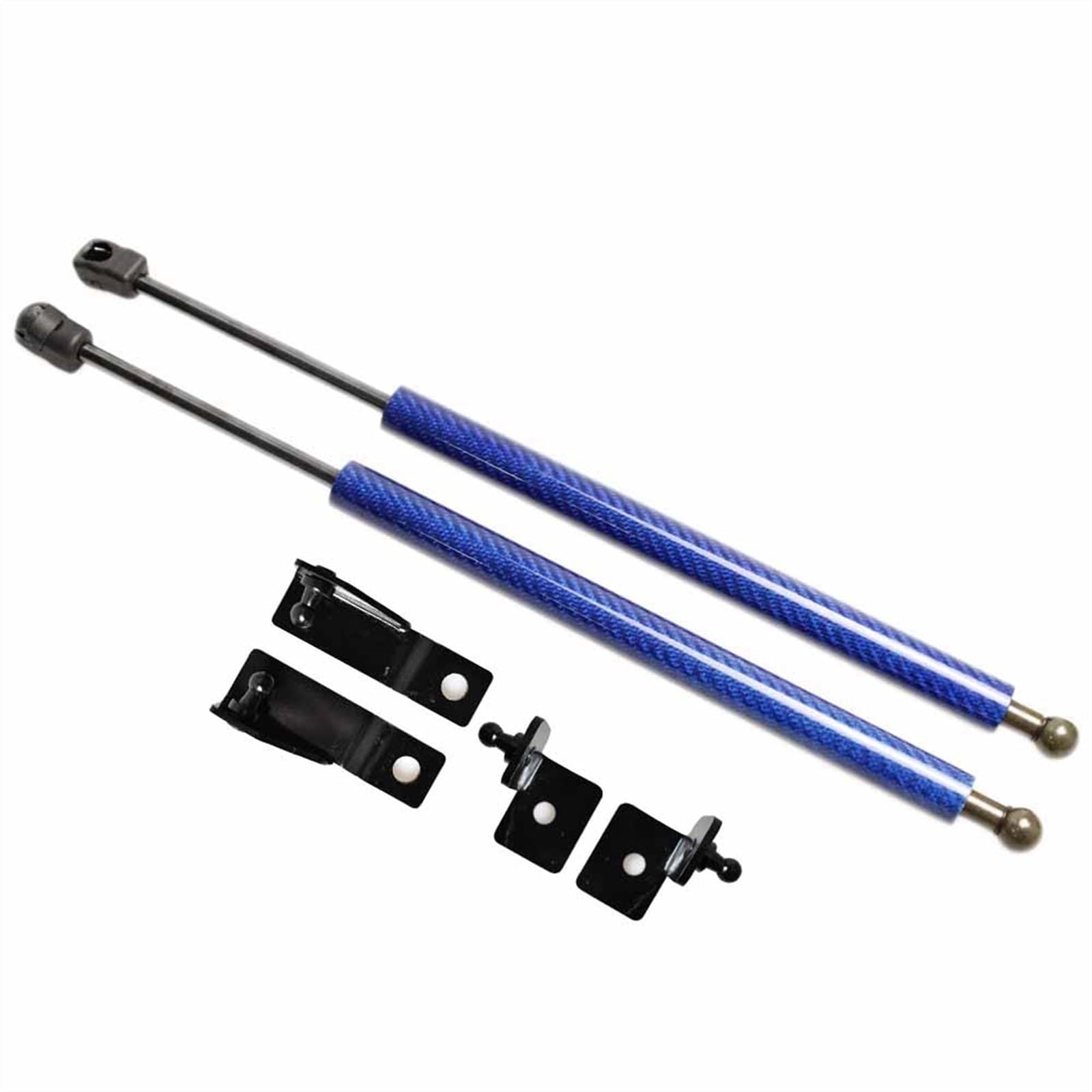 Kofferraumdämpfer Zwei Seiten Auto Front Hood Bonnet Modify Gas Struts Lift Support Shock Damper für Toyota für Prius (XW50) 2015-2021(Blue Carbon Fiber) von Generic