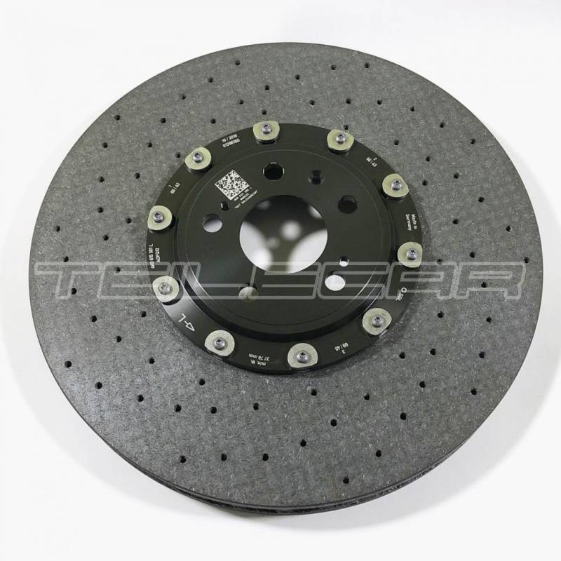 Kompatibel mit Audi A6 / S6 A7 RS4 RS5 NEU Bremsscheibe Keramik VA/L/Front Brake Disc Ceramic 4K0615301AE / 4K0615301L / 4K0.615.301.L / 4K0615301D / 4K0615301 von Generic