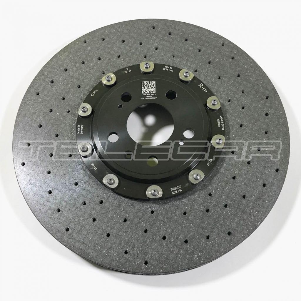 Kompatibel mit Audi A6 / S6 A7 RS4 RS5 NEU Bremsscheibe Keramik VA/R/Front Brake Disc Ceramic 4K0615302S 4K0615302L / 4K0.615.302.L / 4K0615302D / 4K0615302 von Generic