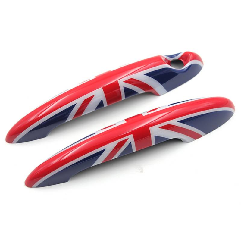 Kompatibel mit Mini Cooper Zubehör, Dekoration, ABS-Abdeckkappen, für R56 Schrägheck 2007–2013 (Union Jack R, Türgriff Armlehne) von Generic