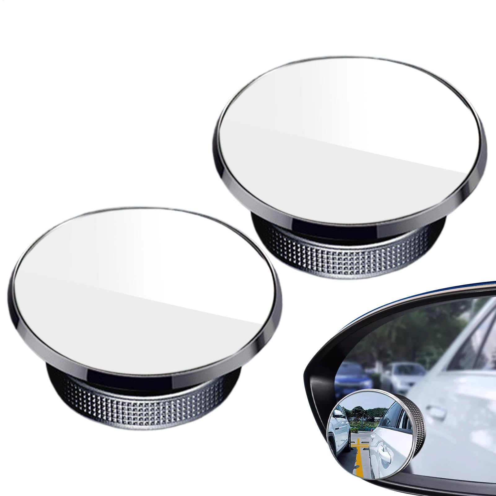 Konvexer Sichtspiegel, konvexer Rückspiegel, 2 x breiter Winkel-Seitenspiegel, 360 Grad verstellbarer Saugbecher mit hoher Auflösung, Auto-Umkehrung Konvexer Sichtspiegel, konvexer Rückspiegel, 2 x breiter Winkel-Seitenspiegel, 360 Grad verstellbarer Saugbecher mit hoher Auflösung, Auto-Umkehrung von Generic