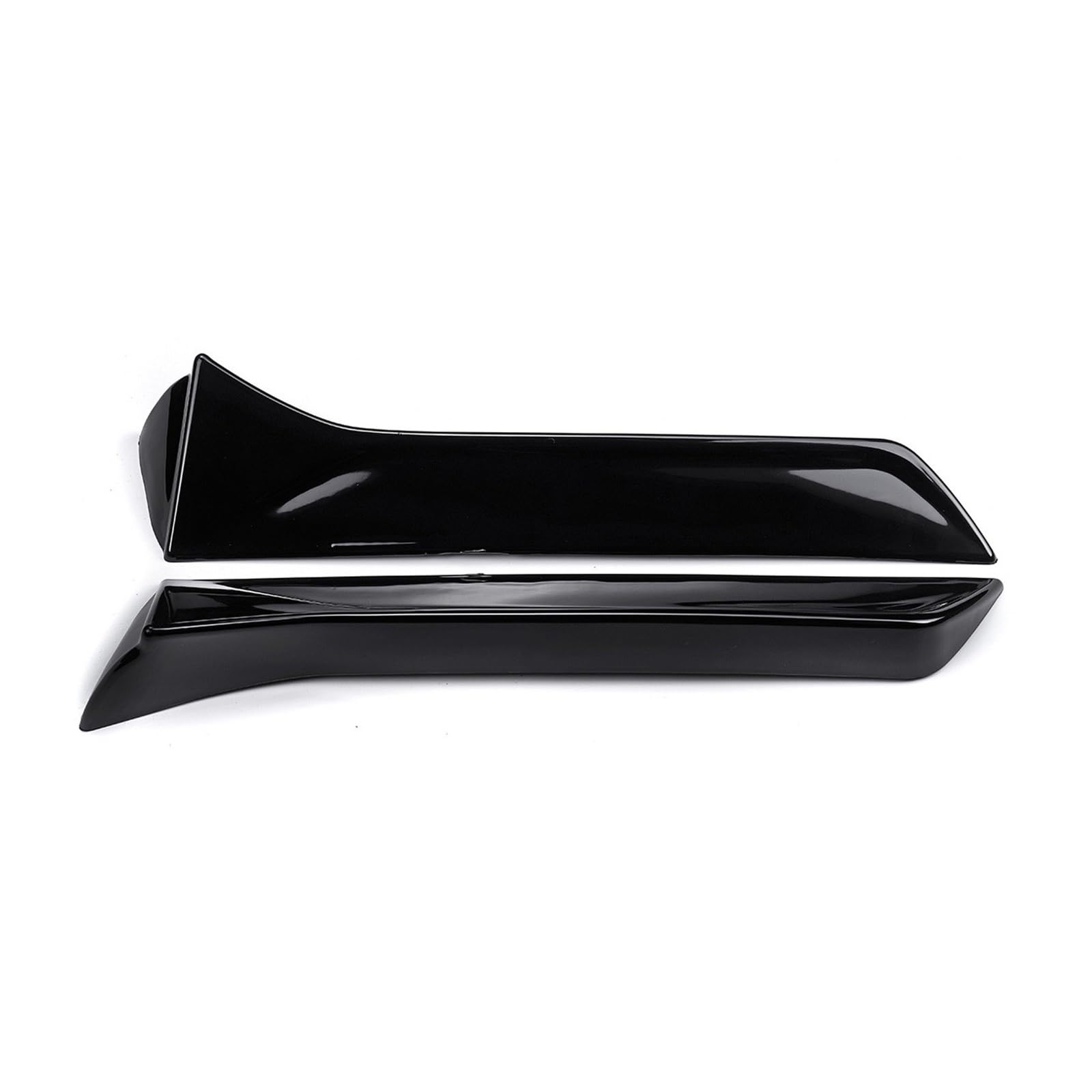 Kotflügel für Autos Paar Heckscheiben-Seitenspoilerflügel Canard für Seat für Leon 5F FR Mk3 MK3.5 2013–2021 Heckspoilerlippe seitlich für Randheckklappe(Glossy Black) von Generic