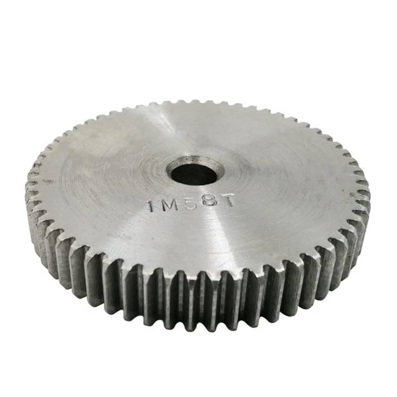 Lagerersatz 1 Stück Stirnradgetriebe 1M60/61/62/63/64/65/66/67T Prozessloch 8 mm Zahnrad 45# Kohlenstoffstahl Material Motor Getriebehöhe 10 mm(63 Teeth) von Generic