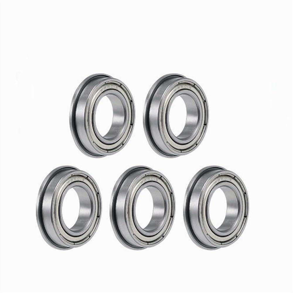 Lagerersatz MF128ZZ Lager 10 PCS ABEC-5 8 * 12 * 3,5mm Miniatur Flansch MF128Z Kugellager MF128 ZZ von Generic