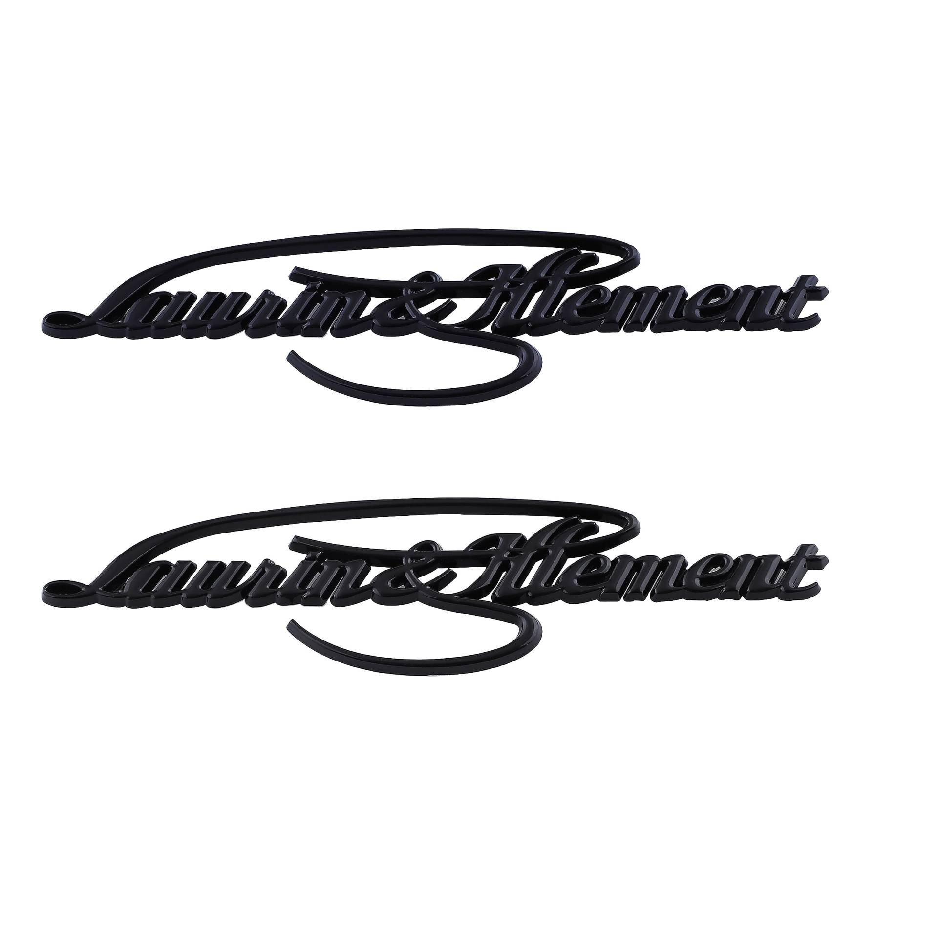 Laurin & Klement Emblem für Gründer Unterschrift, personalisierter Autoaufkleber (schwarz) von Generic