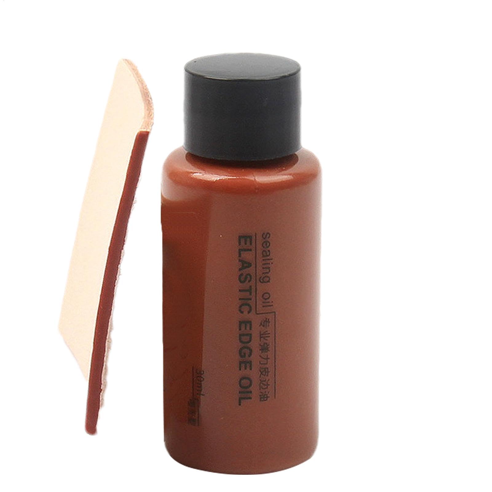 Leder, Lederkantenbeschichtung Beenden - Manuelle Lederpflege - 30 Ml Reparaturöl, Farbauffrischer, Kantenanstrich-Finish – Schützendes Dressing, Schnelles Und Einfaches Lösungsöl Für Gürte von Generic