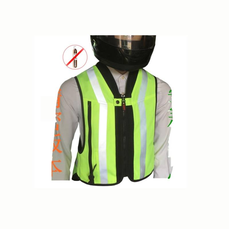 Leichte Motorrad-Airbagweste Mit Hoher Sichtbarkeit Geeignet for Frauen, Männer, Jugendliche, Airbag-Weste for Ältere Menschen.(Green,XXL) von Generic