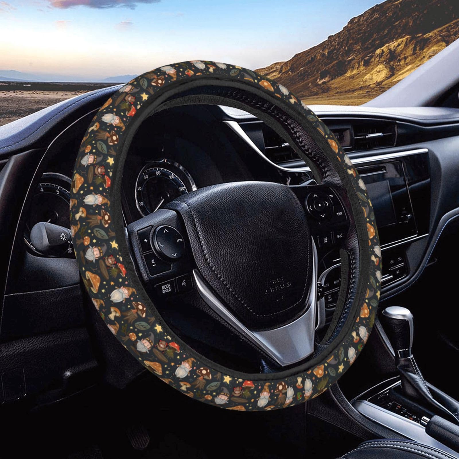 Lenkradhülle Gnom, Insekt, Frosch, Und, Pilze Steering Wheel Cover Auto Mode Lenkradschoner Geeignet Auto Lenkradhülle Für Sommer Limousine Fahrzeug von Generic