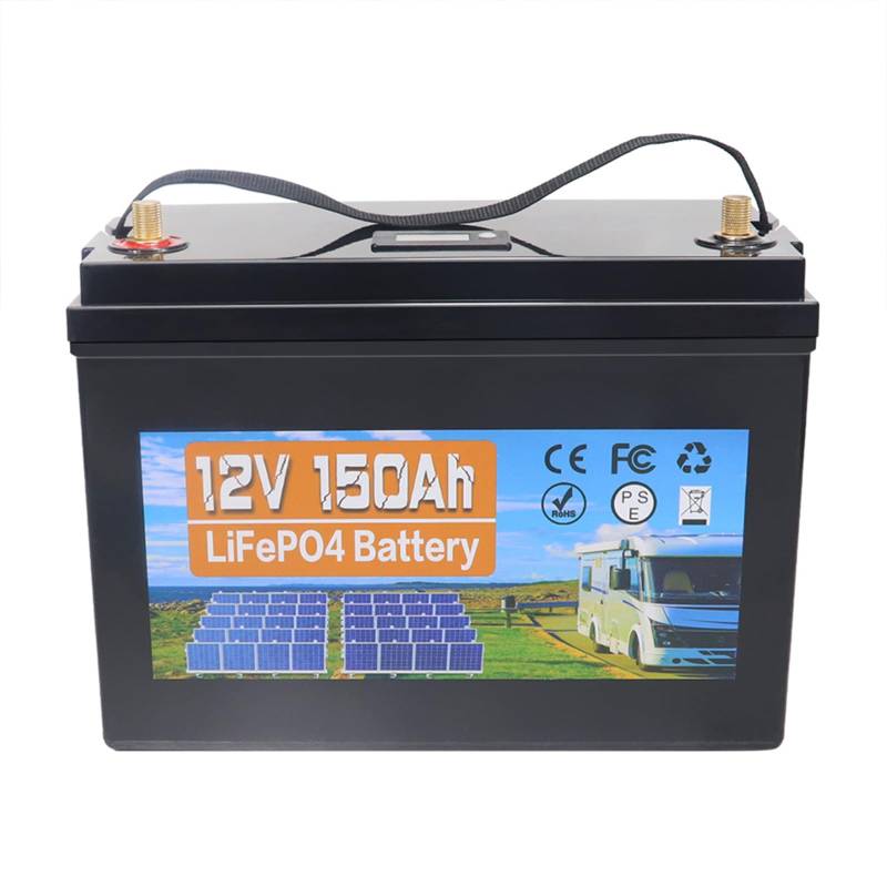 LiFePO4 150Ah 12V Wiederaufladbare Lithium-Batterie Integrierte 100A BMS, 6000-15000 Zyklen 1920Wh Nutzbare Energie für HeimSolaranlage, Camping, RV, Boote von Generic