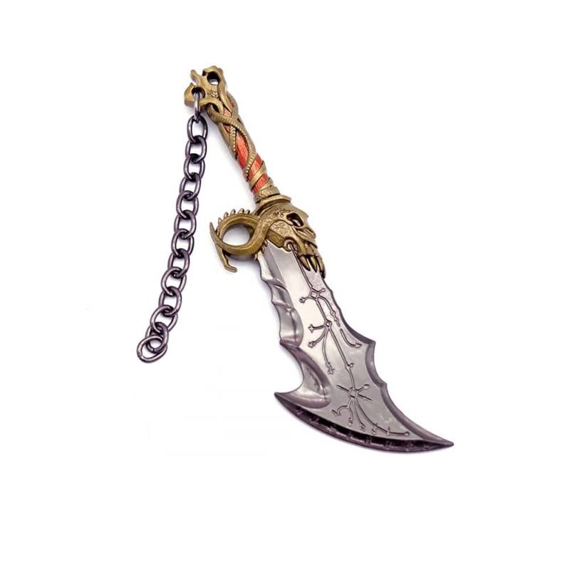 Lufoyou Game GODWAR 5 inspirierte Schwertaxt-Schlüsselanhänger, Klingen des Chaos, Cosplay, Schmuck, Spielzubehör, Geschenk für Autoschlüssel, Tasche, Rucksack, schwarz, 10 cm von Generic