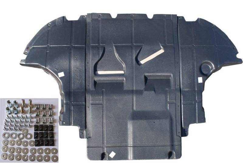 Powerwelde Mittlere Unterfahrschutz + Einbausatz Clips für Fiat Ducato (2006-2021) und Citroën Jumper (2006-2022), Seitenkörper, Tür, Weiß, ABS-Kunststoff, Kunststoff von Generic