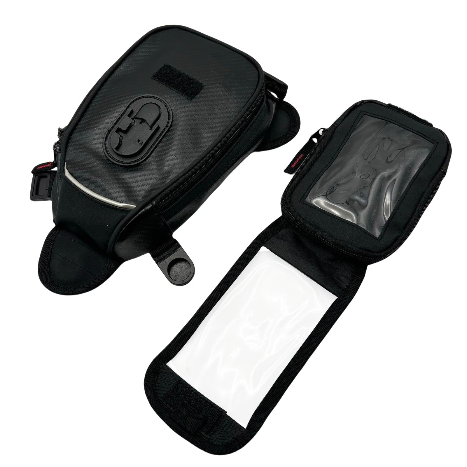 Magnetische Tanktasche - Motorradtasche, Magnetische Tanktasche, wasserdichte Regenhülle mit starker magnetischer, langlebiger transparenter Tasche, Handy Navigation Satteltasche für Motorrad von Generic