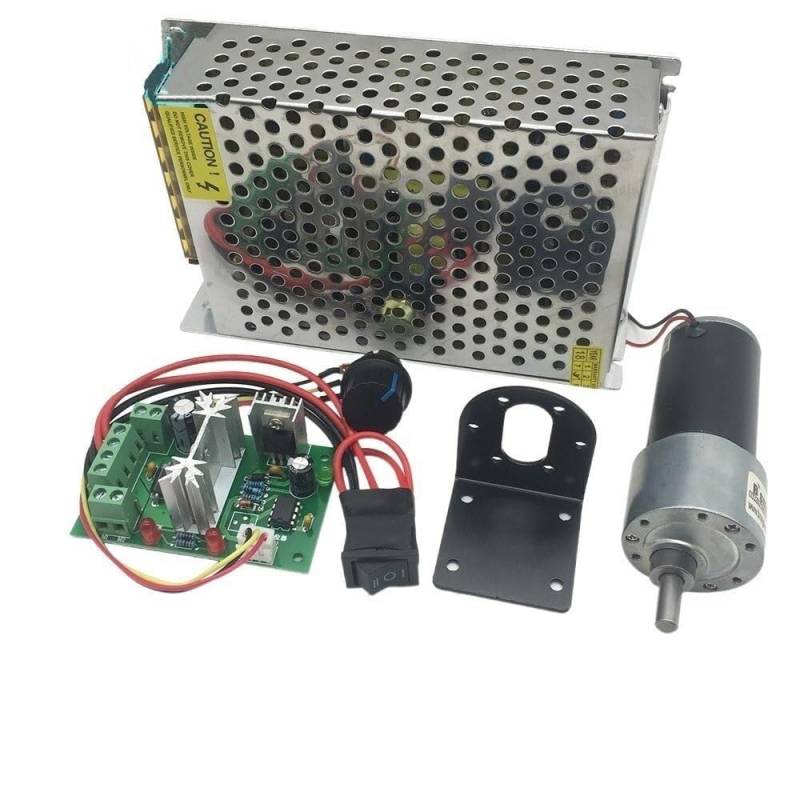 Modell JGB37-3157 Getriebemotor Hohe Geschwindigkeit Hohes Drehmoment Umkehrbar 24V DC Umkehrbare Reduzierungsgetriebe DC-Gangmotor für Smart Hobby(Package R,24v 140rpm) von Generic