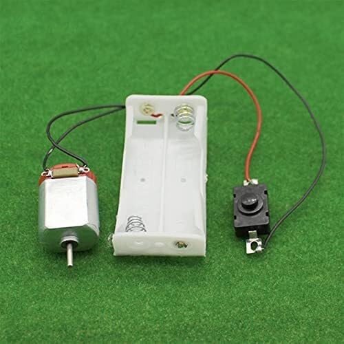 Modell Mini DIY Getriebemotor, Einfaches Schaltungsmodell-Kit, 16500 U/min, 130 Motor Kit mit 2 x AA Batterie-Aufbewahrungskasten und Schalter Drehmoment von Generic